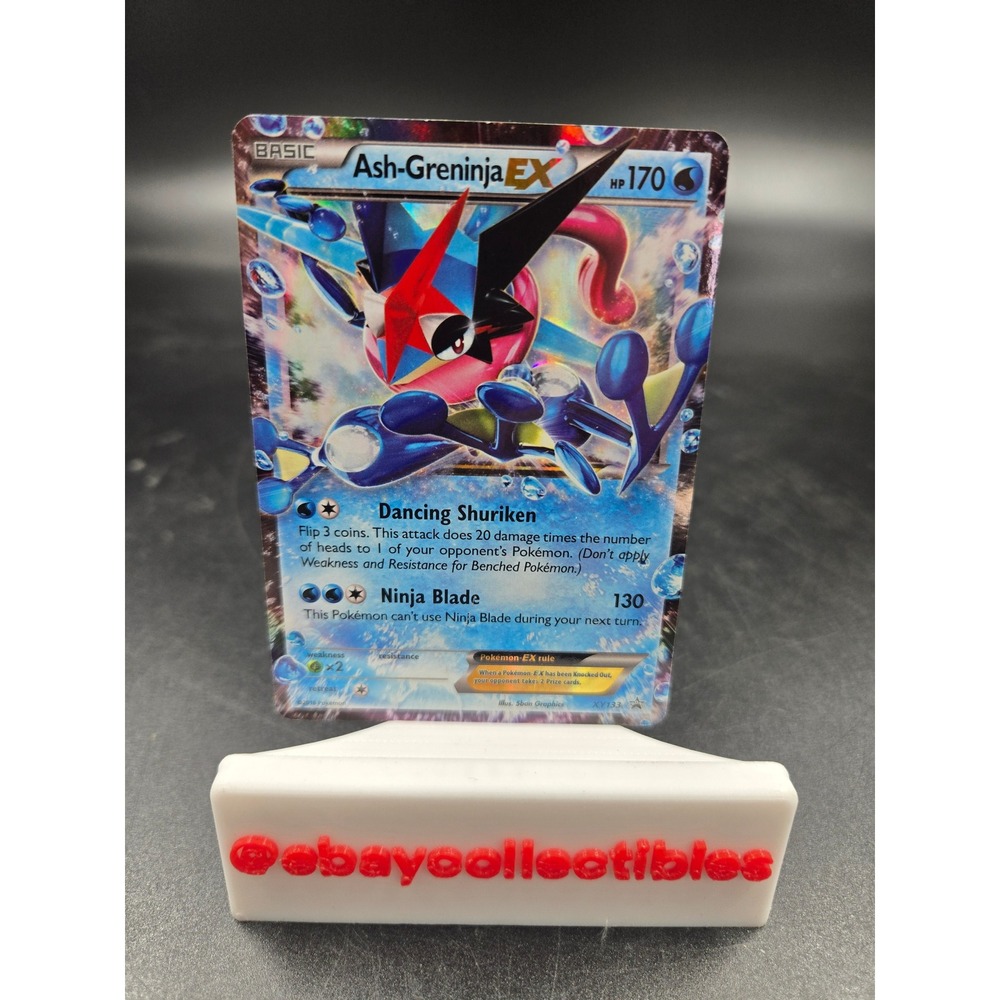 Pokemon Ash-Greninja EX XY133 MP/HP Black Star Promo Holo Rare Card 2016